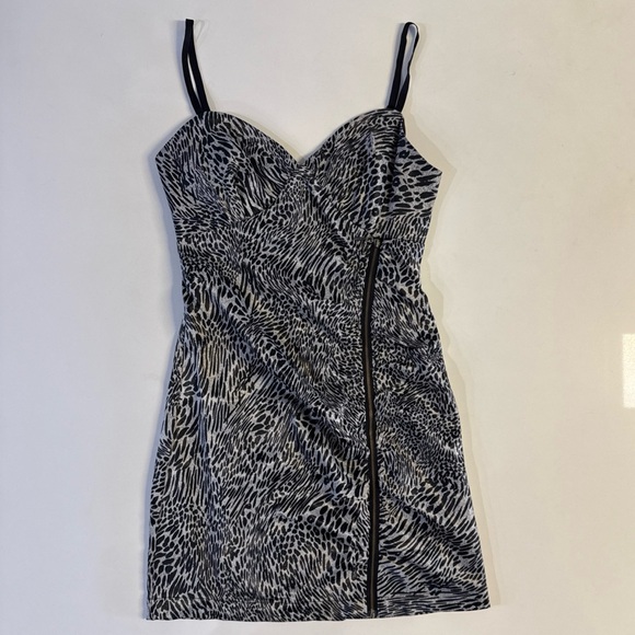 Guess Dresses & Skirts - *Guess Animal Print Satin Zipper Front Dress Size 7